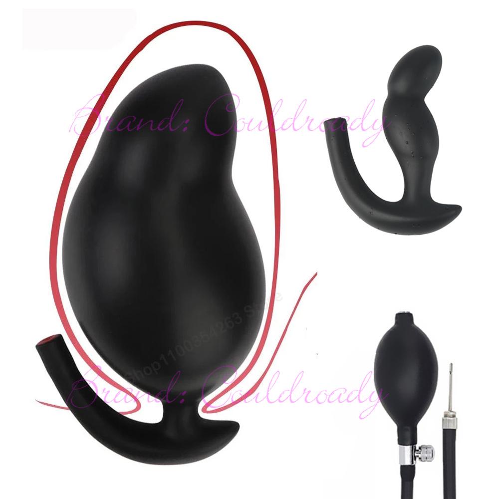 Inflatable Anal Plugs Anus Expander Butt Plug Dilator G Spot Stimulator Prostate Massager Sex Toys for Men Women