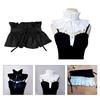 Victorian Ruffled Collar Elegant Sweet Girls Blouse Collar Lapel Shawl Decorative Lapel for Lady Medieval Cosplay