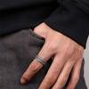 Регулируемое Открытое Кольцо Мужчины Женщины Винтажное Вдохновленное Пещерным Буддизмом Дизайном Медь Ретро Геометрическая Волна Полоса Унисекс Мода