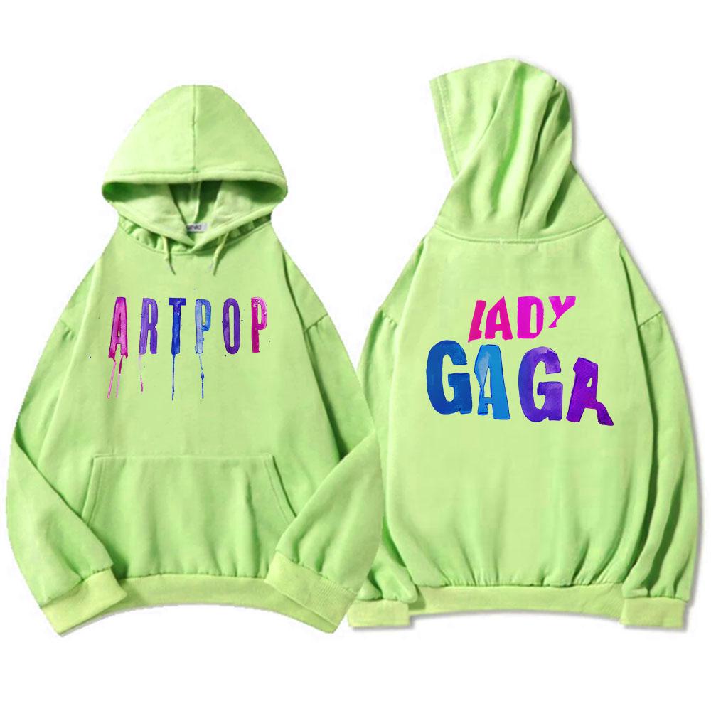Уличная мужская одежда ARTPOP Толстовки с капюшоном Lady-Gaga Хип-хоп Зимние толстовки с капюшоном Графический принт Пуловеры Повседневная толстовка унисекс