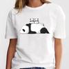 New Panda Lovely Cute T-shirt Clothing Cartoon Graphic Print Short Sleeve Fashion Casual Plus Size T Shirt Women
