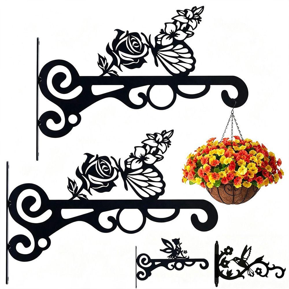 Rust Resistant Hanging Plant Hook Wall Mounted Flower Pot Hook New Plant Hanger Balcony Plants