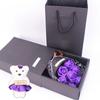 Packing Box Rose Bouquet Gift Box Ribbon Bow Simulated Rose Bundle  Mother's Day