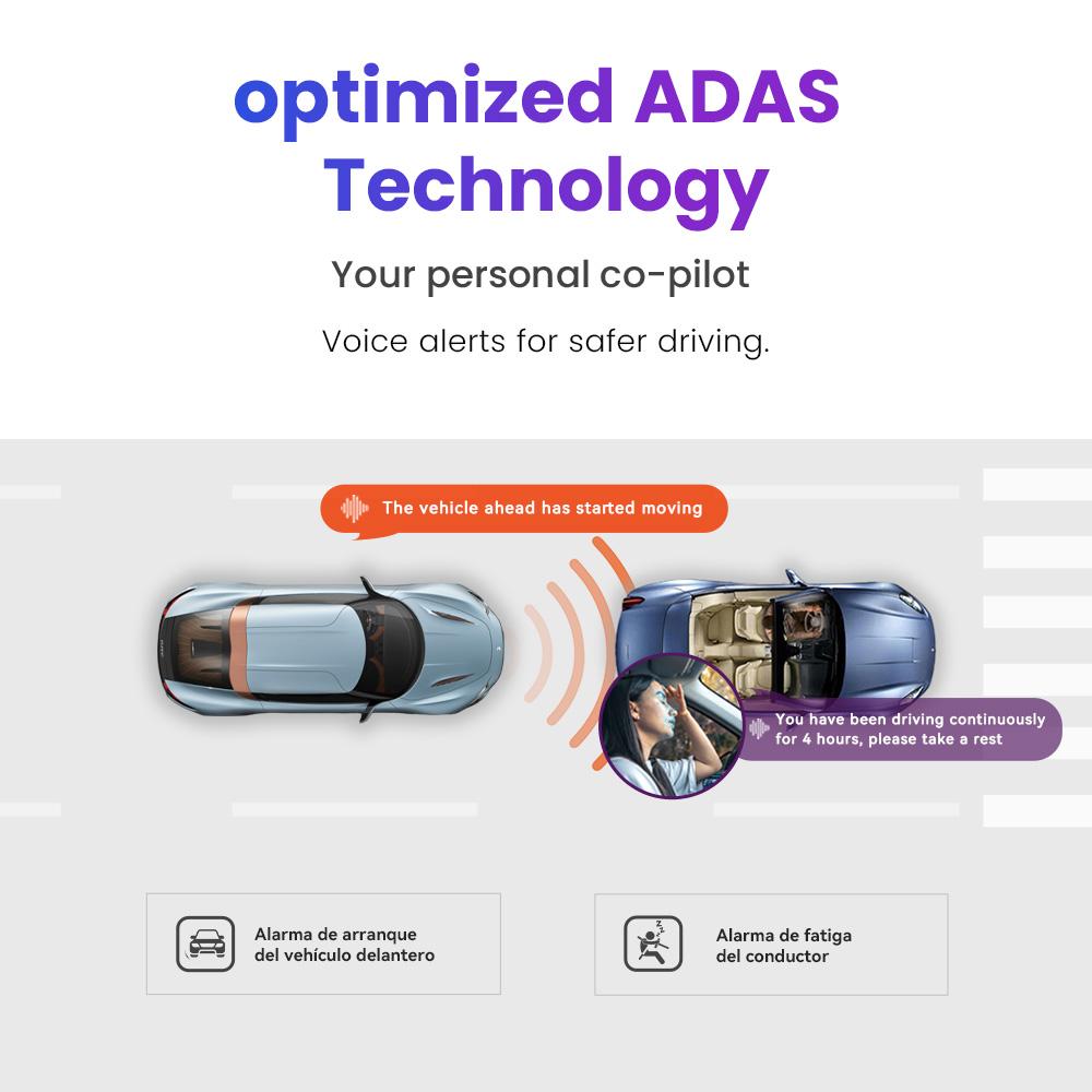 DDPAI N5 Dual Dash Cam Front and Rear 4K Ultra HD Car DVR AI Base Radar NightVIS ADAS GPS Auto Recording Dash Camera