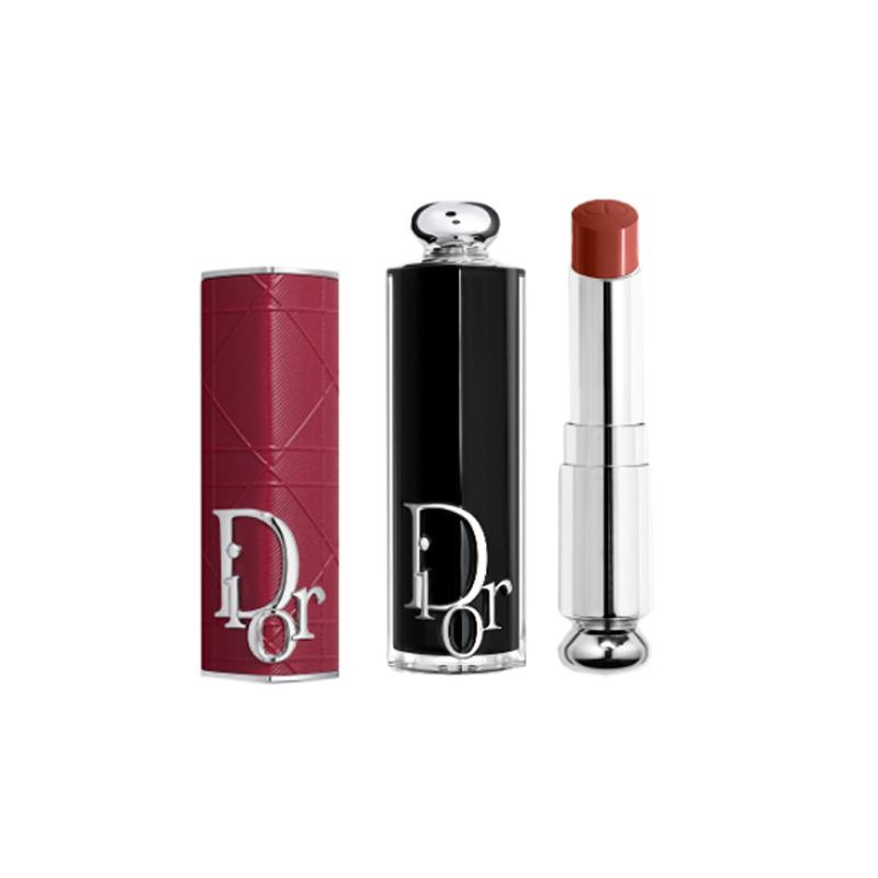 Dior Помада Очаровательная помада модный футляр #бордовый узор каннаж 841 клубничный колотый лед