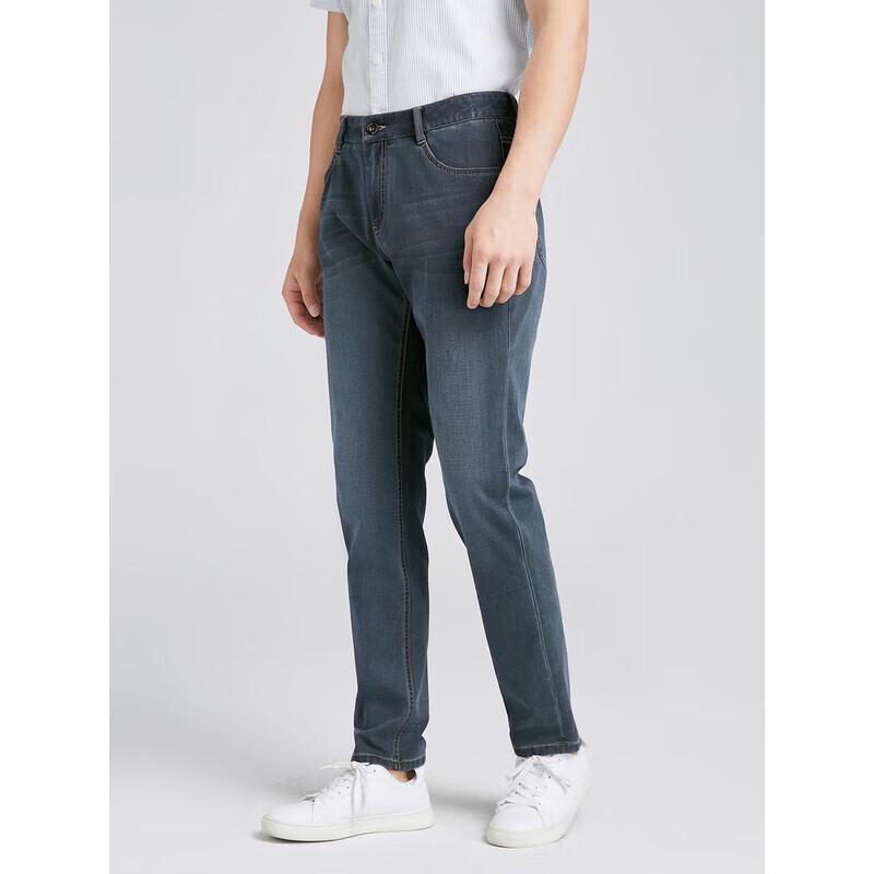 YOUNGOR Мужские джинсы прямого кроя на весну/лето