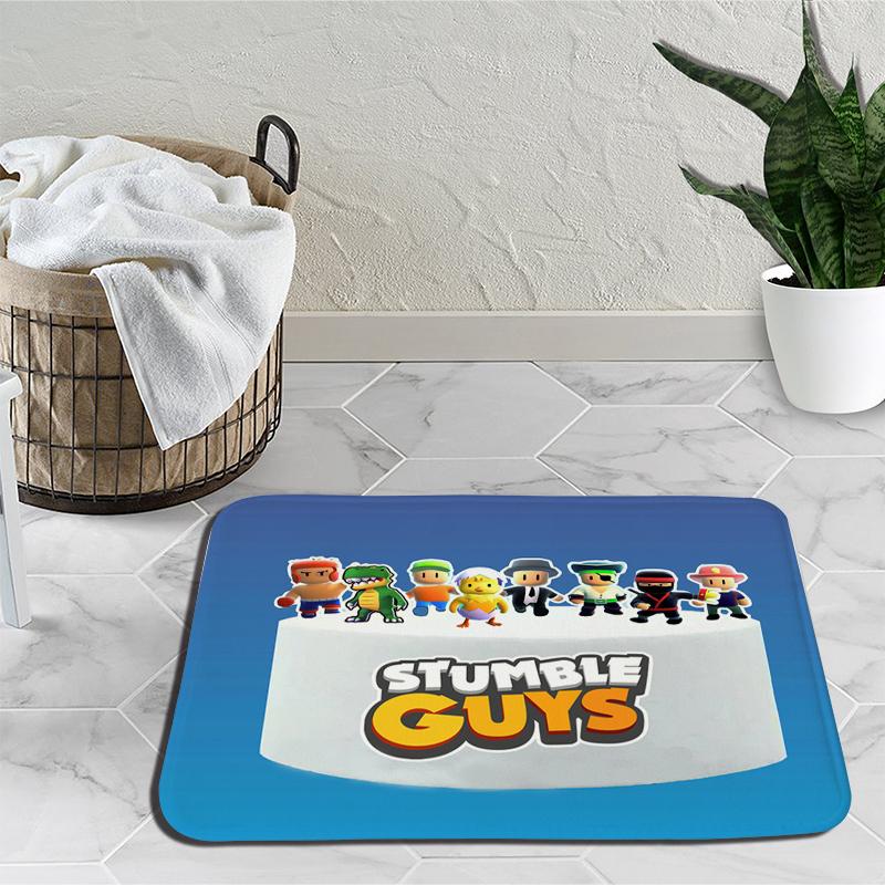 Ковер с героями мультфильмов Stumble Guys, ковер для игр, украшение для спальни, коврик для йоги, аниме, уличный ковер, нескользящий ковер, подарок на день рождения