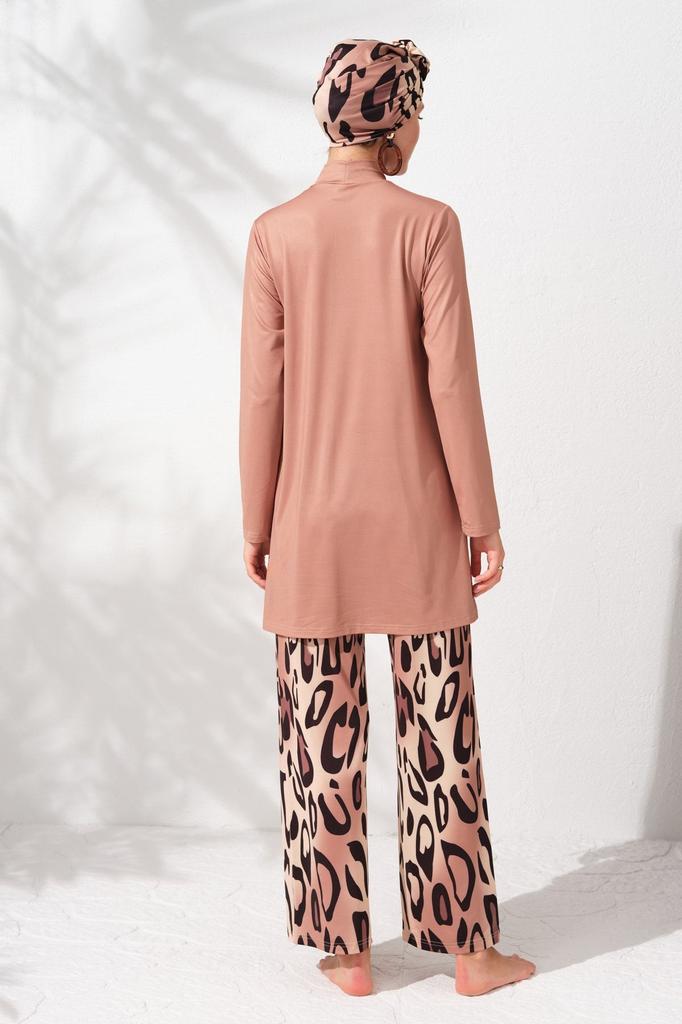 Женский Мусульманский Скромный Исламский Полный Чехол Буркини Пляжный Купальный Костюм Купальники Хиджаб Пляжная Одежда Купальник