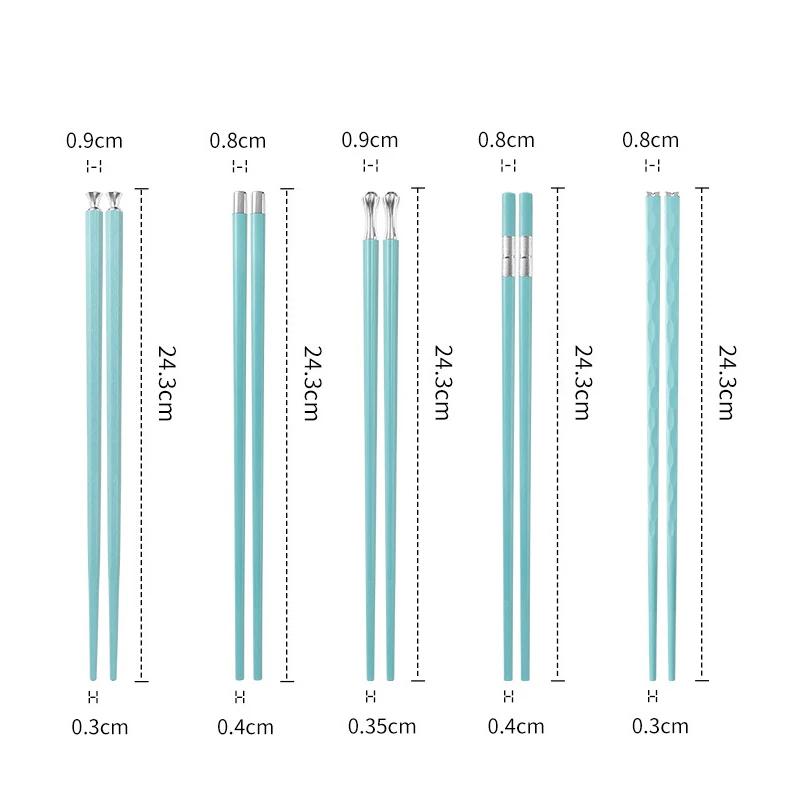 5/10 пар высококачественных японских нескользящих палочек для еды корейского дома, отеля, ресторана, портативных здоровых палочек для суши