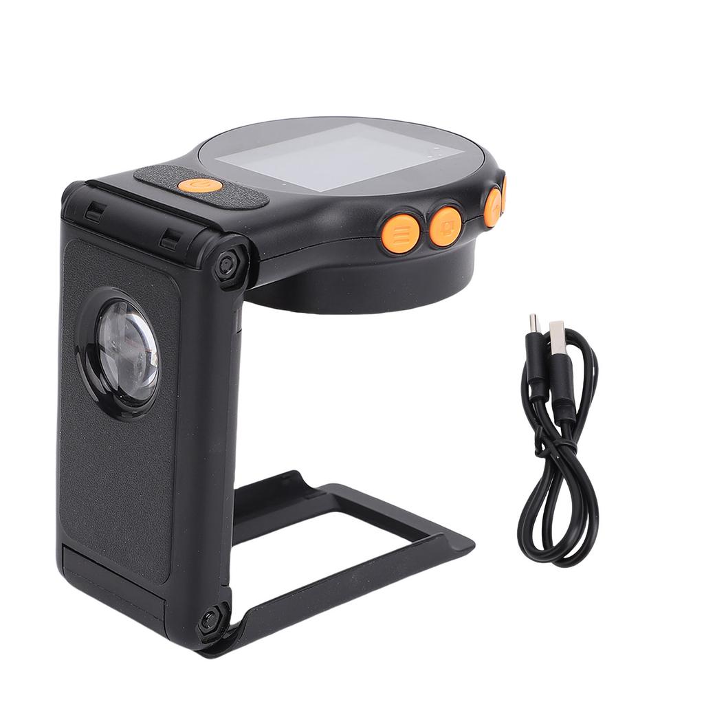 Складной цифровой микроскоп 2-дюймовый экран 1080P 2MP AF Автофокус 500X Увеличение Цифровое увеличительное стекло с 8 светодиодами