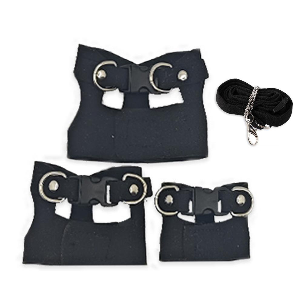 Leather Rat Harness and Leash Set 3 Sizes Vests Reptile Harness Kit  For  Squirrels, Hamsters