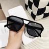2023 Double Bridge Square Women Sunglasses Vintage Brand Designer Men Sun Glasses Shades Female Exaggerated Oversize Sunglasses