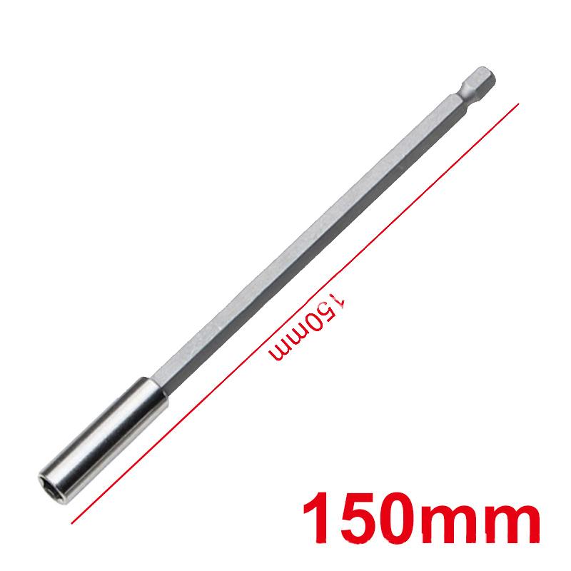 Hexagonal Handle Extended Connecting Rod Magnetic Screw Bits Extension Rod Long Handle Screwdriver Tip Holder Non-Slip Hand Tool