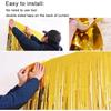 2PCS Party Backdrop Curtain Multicolor Decoration Foil Fringe Rain Curtain Wedding Stage Birthday Party Christmas Decoration