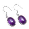 Amethyst Gemstone Earrings Solid 925 Sterling Silver Handmade Earrings Jewelry Gift For Women And Girls E-3765