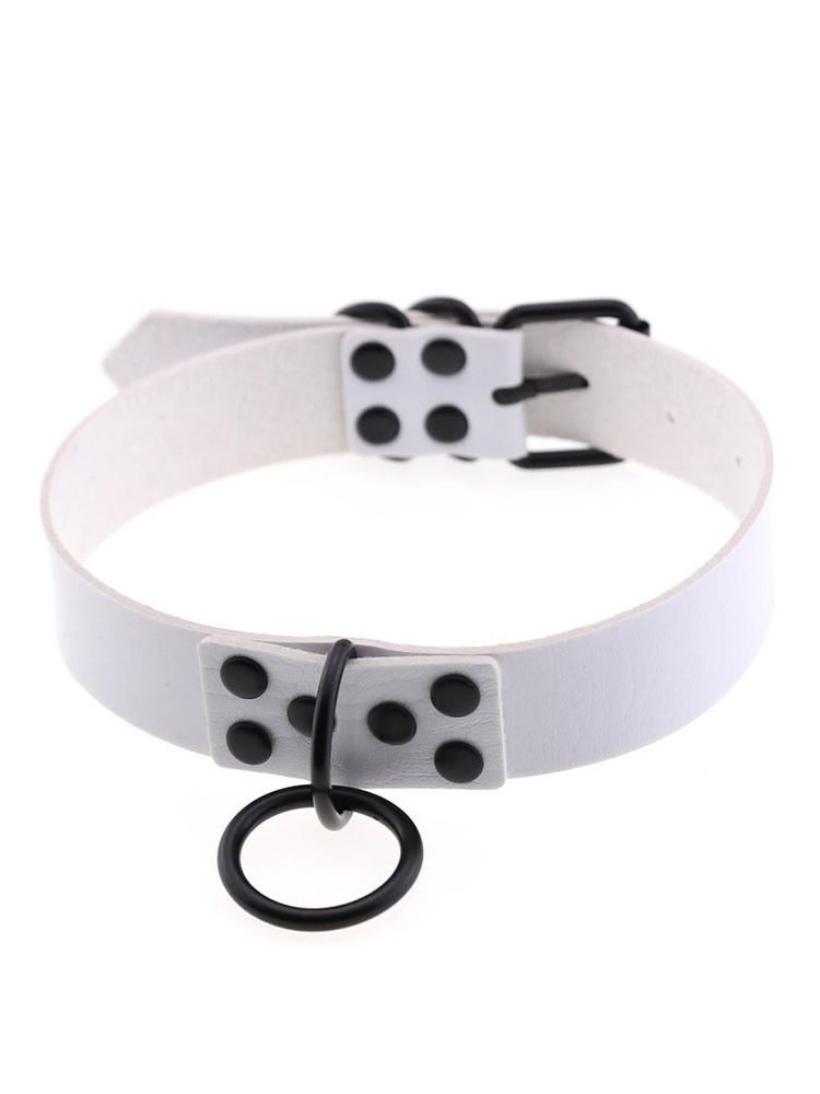 Готический Харнесс Женский Ошейник Цепочка Чокер Сексуальный ПУ Кожа Цепочка Кулон Ошейник Чокер Ожерелье Аксессуары для Косплея для Пар