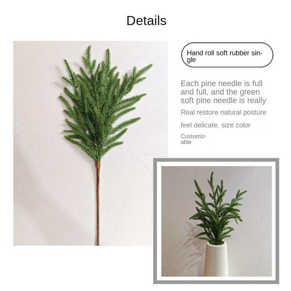 Christmas Tree Artificial Pine Branch Green Simulation Pine Needle Fake Pine Cone  Hotel Office