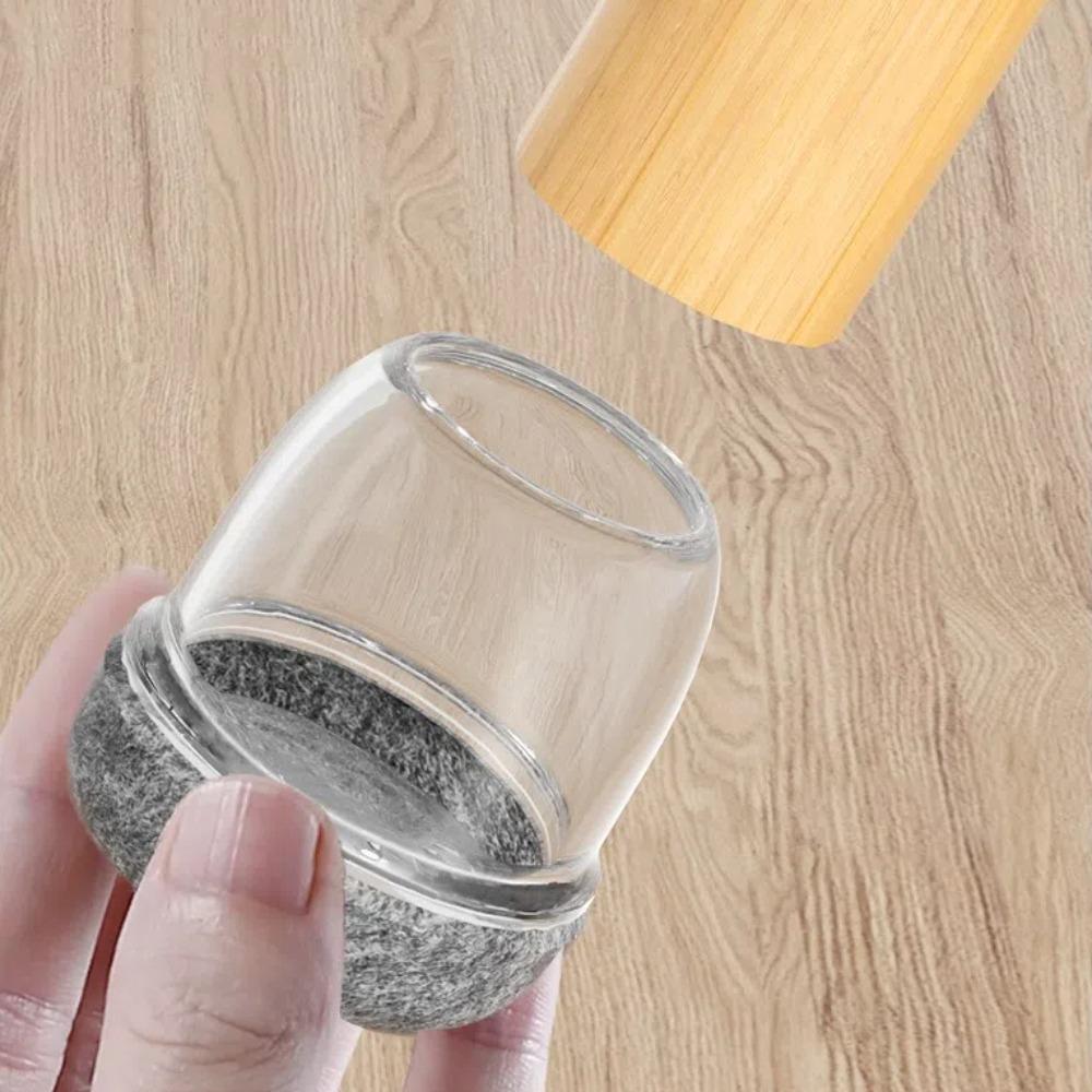 8pcs Felt Bottom Furniture Floor Feet Cup Thick Chair Leg Caps Decor Furniture Table Leg Pad Home