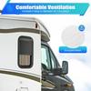 Premium RV Window 12" W x 22" H, Vertical Sliding Wall Window with Screen, for Cargo Trailers,Includes Complete Installation Kit