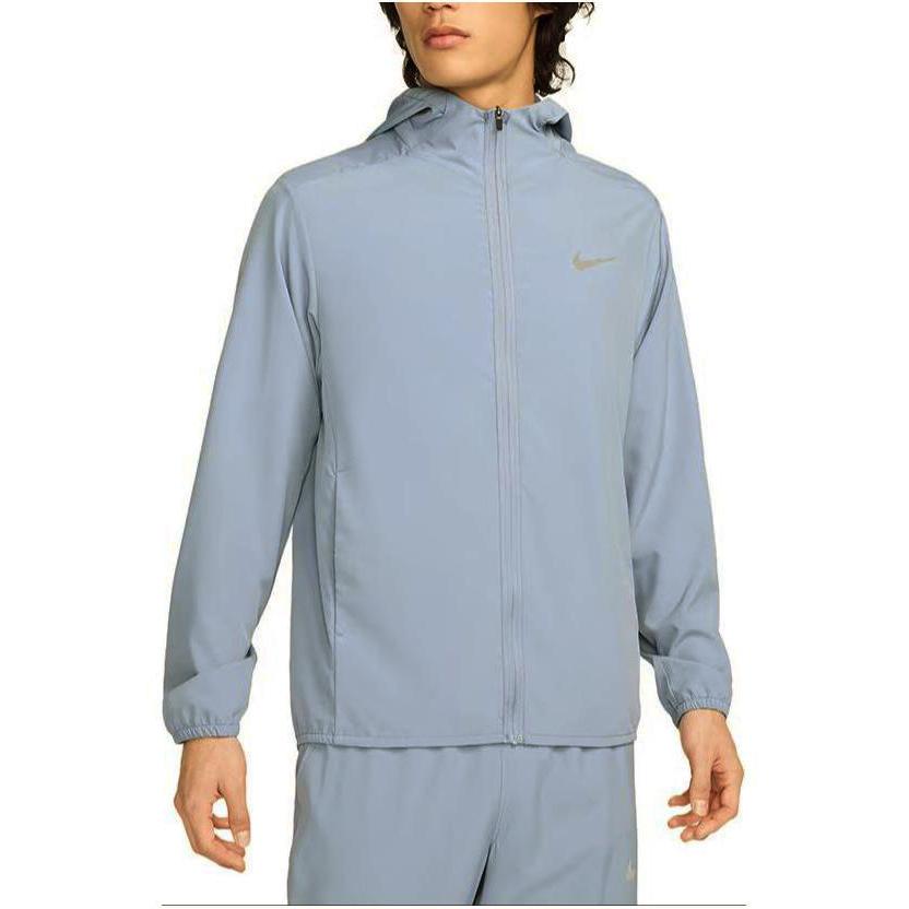 Nike Однотонная куртка с капюшоном и длинными рукавами на молнии, мужские куртки синего цвета FB7483-493