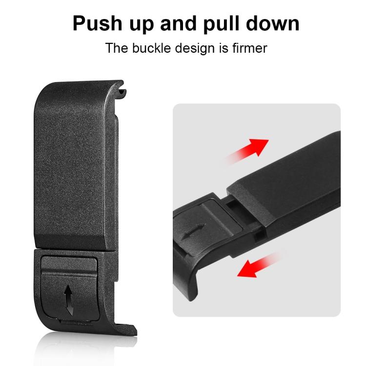 PULUZ POM Пластиковая боковая крышка интерфейса аккумулятора для GoPro HERO13 Black /12 Black /11 Black /10 Black /9 BlackBlack)