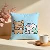 Hot LLine Puppier Cushion Cover Stylish Washable Pillow Cover Ideal for Couch Bedroom Car Decoration
