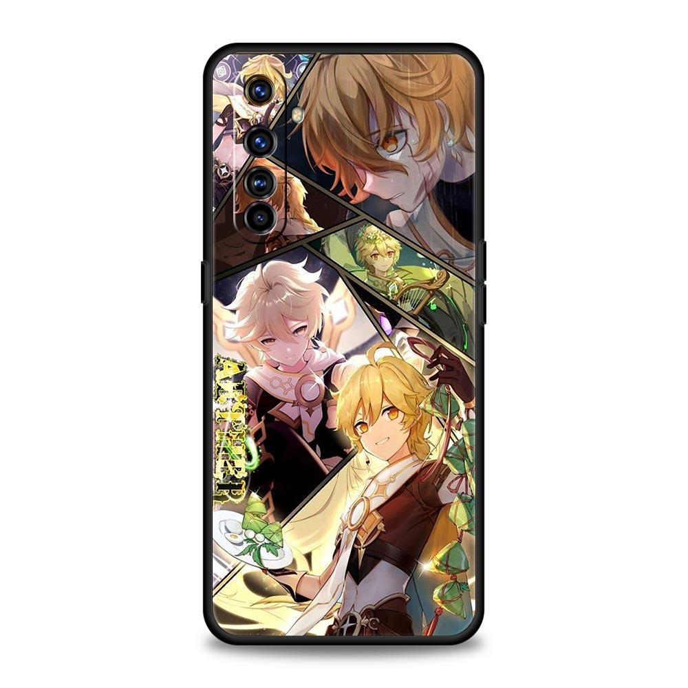 Для чехла на телефон Realme GT Neo 2 3 3T 5 12 11 5G 10 9 8 5G 7 6 GT5 GT3 GT2 Pro C21 C11 C25 C35 Обложка Genshin Impact Аято Странник