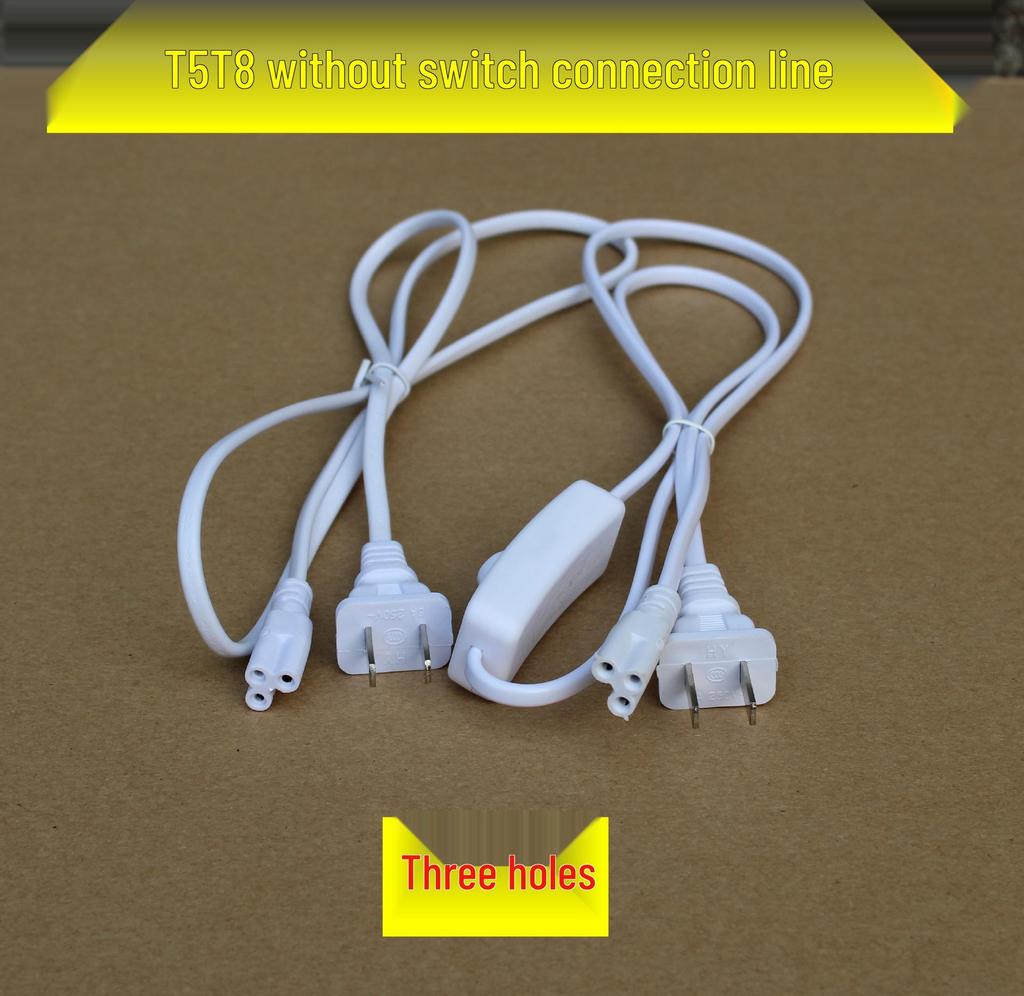 T4T51 8-метровый светодиодный шнур питания с двухконтактным разъемом типа «восьмерка» и выключателем