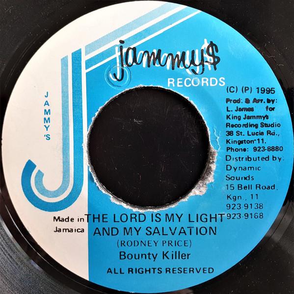 7-дюймовая пластинка BOUNTY KILLER The Lord Is My Light And My Salvati NONE Jammys Records 1995 Ямайка Регги Ска Даб Б/У