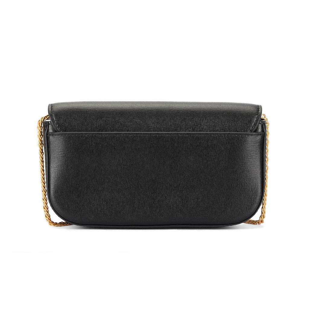 Tory Burch Кошелек женский Robinson Chain из кожи Черный 82946-001