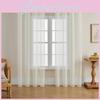 Modern Color Solid Light Transmission Curtain Bedroom Living Room Semi Sheer