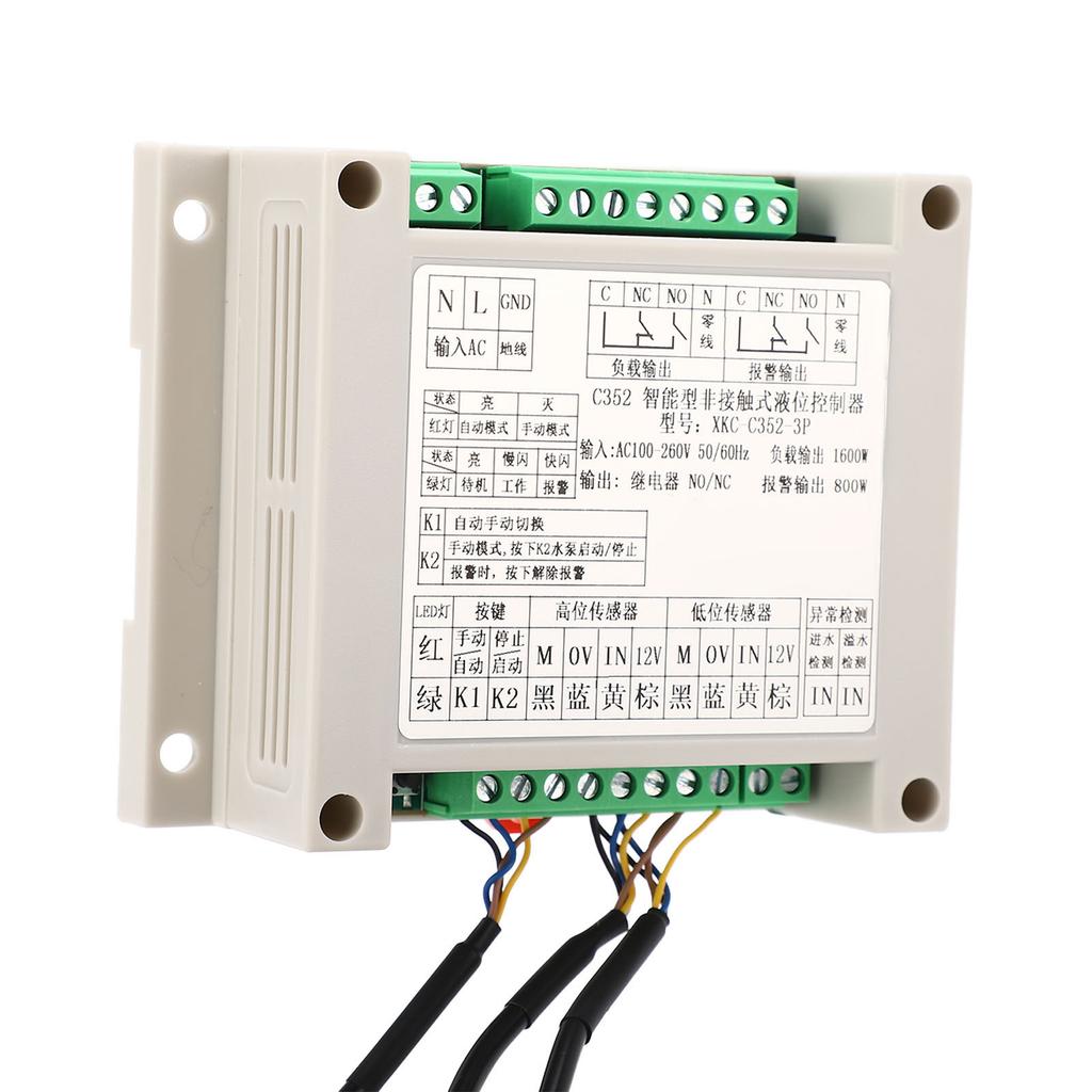 AC100 до 260 В автоматический контроллер уровня воды XKC C352 3P бесконтактный датчик уровня жидкости для бака