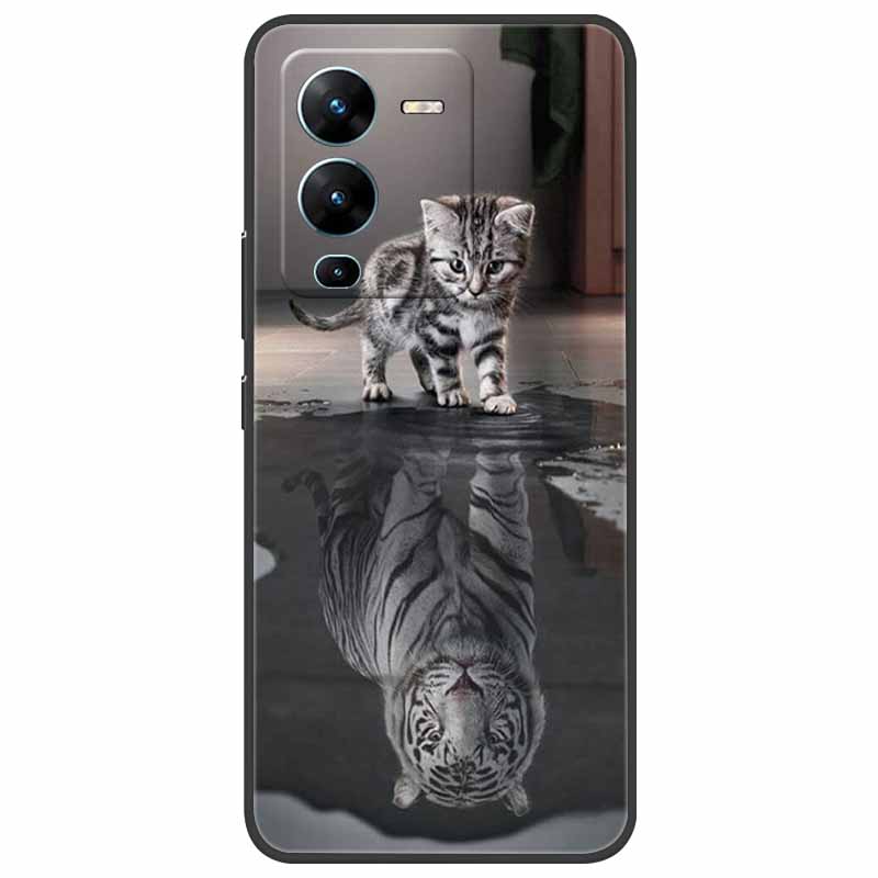 Для vivo V25 Pro Чехол V2158 Мягкий Силиконовый ТПУ Чехол для телефона Для vivo V25 Pro 5G Чехол Ударопрочный Capa V 25 Pro V25Pro Coque Крутой