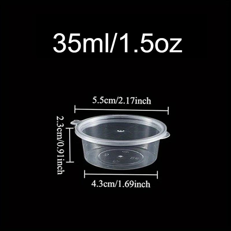 20/50/100PCS Disposable Sauce Cup with Lids Leak-Proof Packaging Containers Portable Salad Dressings Seasoning Takeaway Box