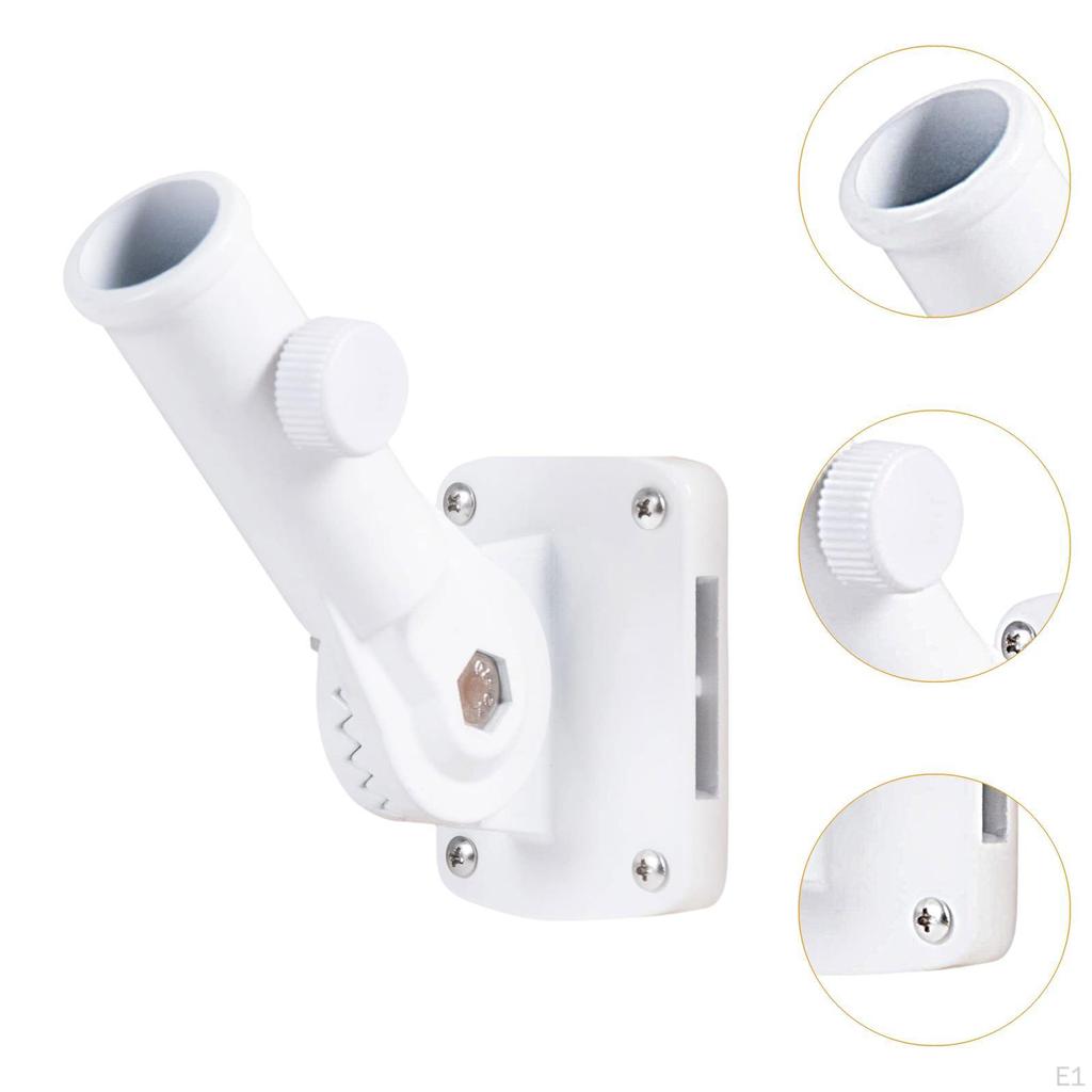 Flag Pole Holder 1" Inner Diameter Aluminium Alloy for Outside House Weather Resistance