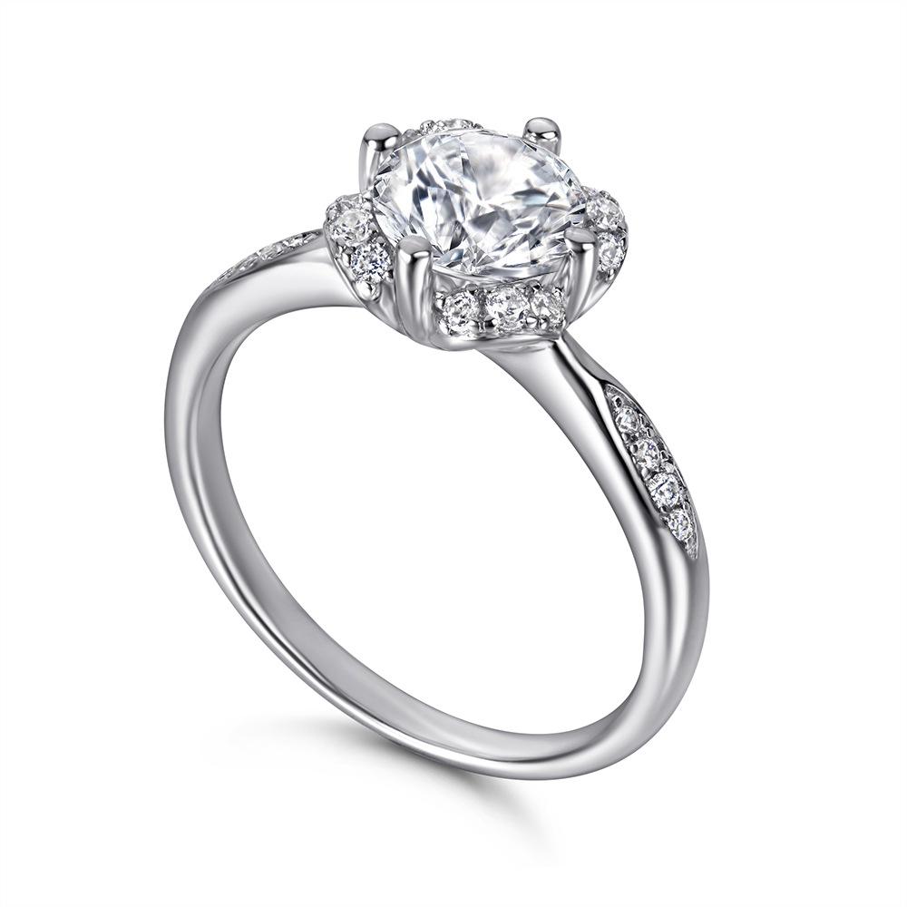 Классическое кольцо Lindon из стерлингового серебра 925 пробы с цирконом, женские ювелирные изделия, свадебный подарок для вечеринки