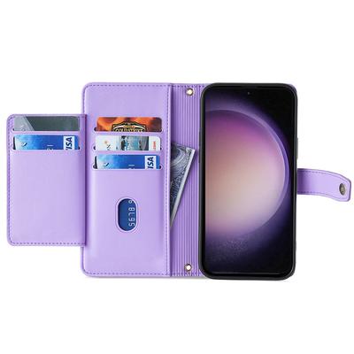 Чехол-подставка для Samsung Galaxy A54 5G, кошелек с карманом на молнии, кожаный чехол для телефона с 2 ремешками