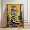 Zebra in Pink Bath Art Print Bathroom Wall Art Poster Funny Cats Bathroom Print Canvas Painting Tiger in Bath Art Toilet Print