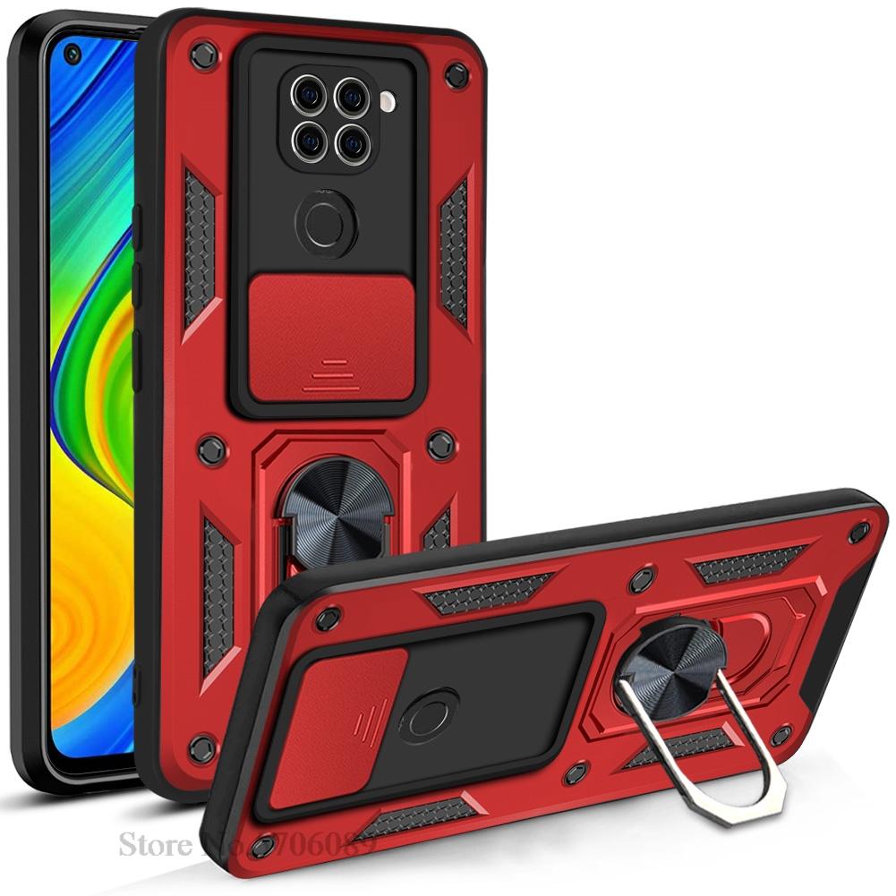 Для Redmi Note 9 Чехол Бронированный Ударопрочный Слайдер Защита Камеры Чехол для Телефона Для Xiaomi Redmi Note 9 Чехол Coque Fundas Shell