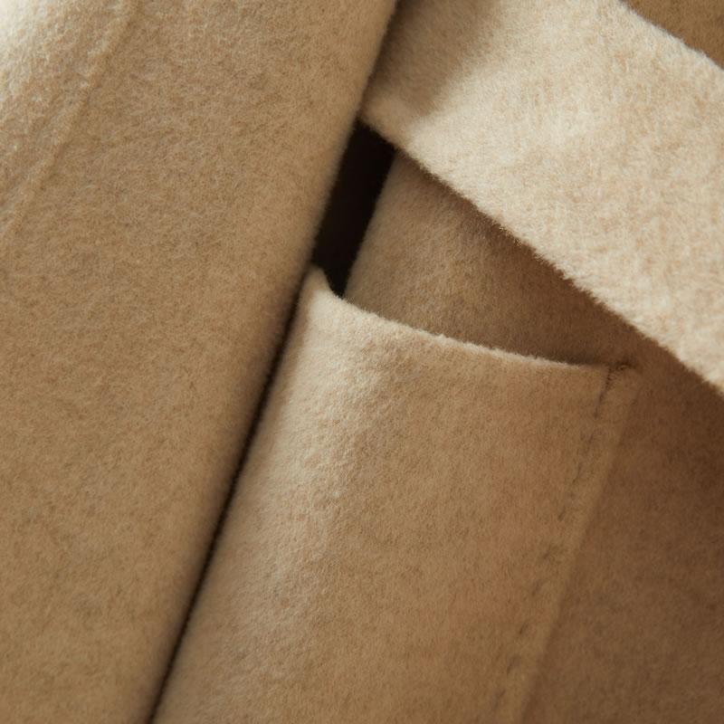 Женское пальто из 100% шерсти TIDENOVEL Осеннее шерстяное длинное пальто Ручной работы Пальто-бушлат Зимняя теплая шерстяная длинная куртка Кашемировое пальто