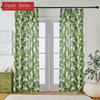 1 шт. модные и универсальные шторы с принтом в скандинавском деревенском стиле зеленого цвета для небольших окон, спальни, гостиной, балкона, дома, серии Dceor Nuan