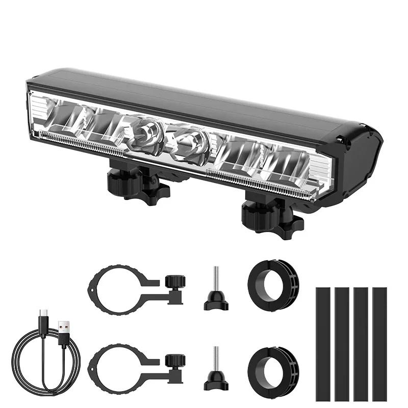 Яркая велосипедная фара - Перезаряжаемая USB-C 2000 люмен LED, Водонепроницаемый IPX5 велосипедный фонарь для ночной езды по дороге/МТБ (5 режимов освещения)