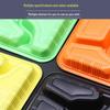Disposable 5-Compartment Food Containers with Lids