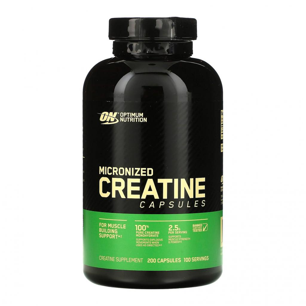 Micronized Creatine (200 Drops, 1.25 G), Micronized Creatine, Optimum Nutrition