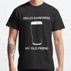 Plus Size S-3XL Hello Darkness My Old Friend Draught Beer Printed T-shirt Men's Tops Fashion Clothes Tees