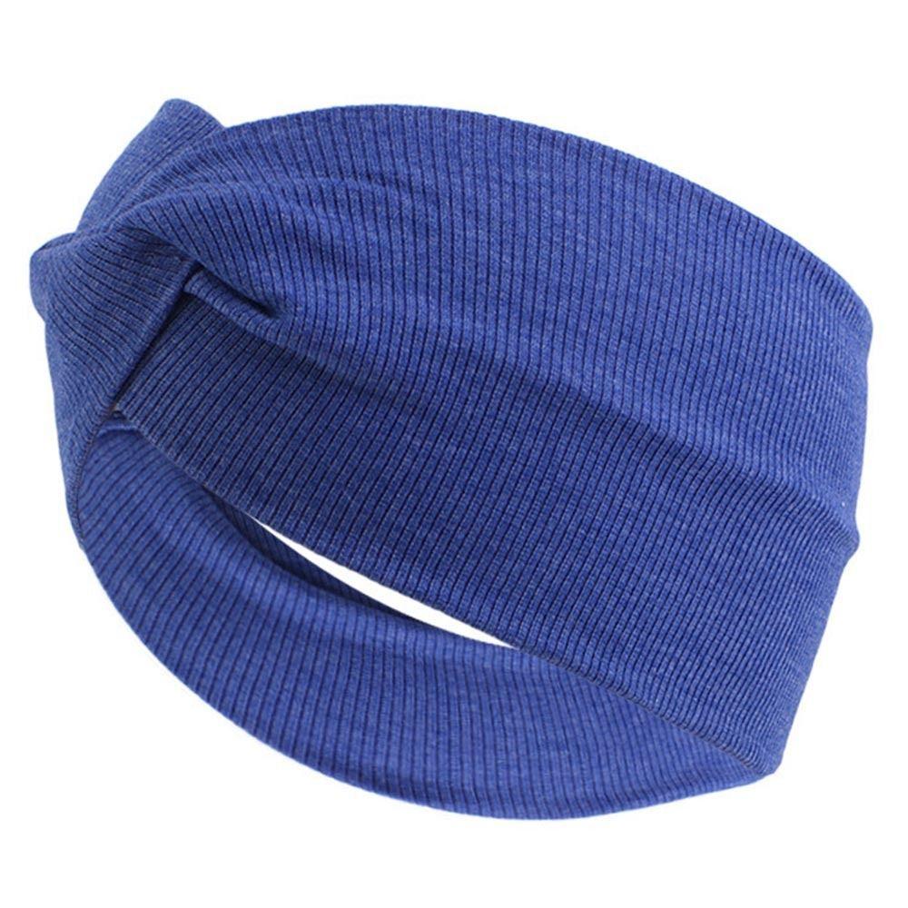 Elastic New Fold Yoga Hairband Turban Running Headwrap Wide Sports Headband Stretch Hair Band
