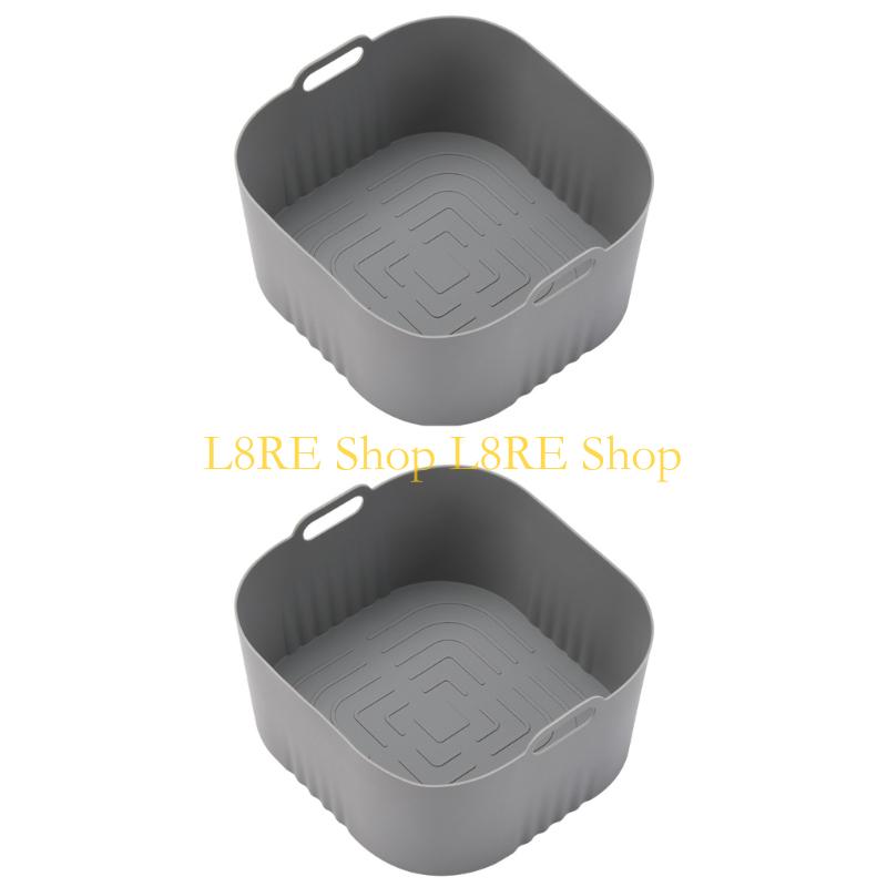 L8RE Silicone Liners Set Oven Safe Cooking Mats Air Fryers Basket Liners for Cooking