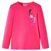Kids' Long-sleeved T-shirt Bright Pink 92/104/116/128/140