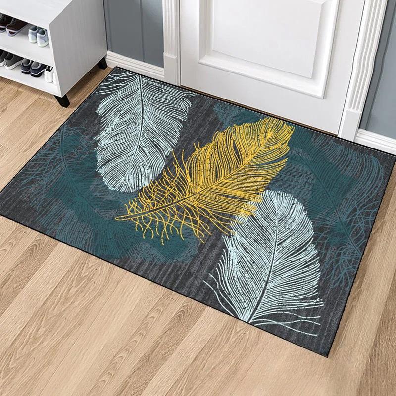 Геометрический абстрактный кухонный коврик, мягкий утолщенный кухонный коврик, водонепроницаемый нескользящий маслостойкий напольный коврик, коврик для бега