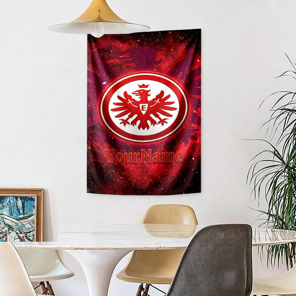 Eintracht Frankfurt Custom Your Name Wall Decor Tapestry Art For Pet Memorial Birthdaywedding Party Backdrop Family Gift